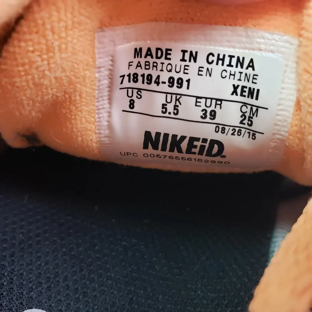 Nike ID Free 5.0 Womens Size 8 Orange Gray Running Sneaker Shoes_11